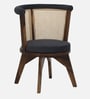 Finnmark Sheesham Wood Arm Chair In Scratch Resistant Provincial Teak Finish With Upholstery
