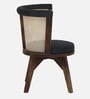 Finnmark Sheesham Wood Arm Chair In Scratch Resistant Provincial Teak Finish With Upholstery