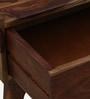 Finnmark Sheesham Wood Bedside Table In Scratch Resistant Provincial Teak Finish With Drawer