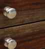 Finnmark Sheesham Wood Bedside Table In Scratch Resistant Provincial Teak Finish With Drawers & Shelve