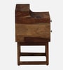 Finnmark Sheesham Wood Bedside Table In Scratch Resistant Provincial Teak Finish With Drawers