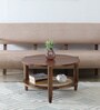 Finnmark Sheesham Wood Coffee Table In Scratch Resistant Provincial Teak Finish