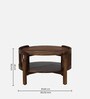 Finnmark Sheesham Wood Coffee Table In Scratch Resistant Provincial Teak Finish