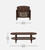 Finnmark Sheesham Wood Coffee Table In Scratch Resistant Provincial Teak Finish