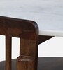 Finnmark Sheesham Wood Coffee Table In Scratch Resistant Provincial Teak Finish With Marble Top