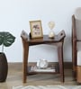 Finnmark Sheesham Wood End Table In Scratch Resistant Provincial Teak Finish