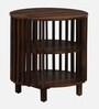 Finnmark Sheesham Wood End Table In Scratch Resistant Provincial Teak Finish