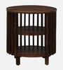 Finnmark Sheesham Wood End Table In Scratch Resistant Provincial Teak Finish