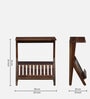 Finnmark Sheesham Wood End Table In Scratch Resistant Provincial Teak Finish