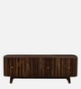 Finnmark Sheesham Wood Tv Console In Scratch Resistant Provincial Teak Finish For Tvs Up To 58"