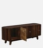 Finnmark Sheesham Wood Tv Console In Scratch Resistant Provincial Teak Finish For Tvs Up To 58"