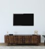 Finnmark Sheesham Wood Tv Console In Scratch Resistant Provincial Teak Finish For Tvs Up To 70"