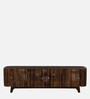 Finnmark Sheesham Wood Tv Console In Scratch Resistant Provincial Teak Finish For Tvs Up To 70"