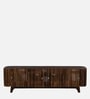 Finnmark Sheesham Wood Tv Console In Scratch Resistant Provincial Teak Finish For Tvs Up To 70"