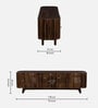 Finnmark Sheesham Wood Tv Console In Scratch Resistant Provincial Teak Finish For Tvs Up To 70"