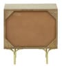 Fins Solid Wood Bedside Cabinet In Natural Finish