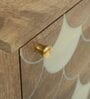 Fins Solid Wood Bedside Cabinet In Natural Finish
