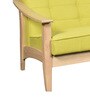 Fiona 1 Seater Wooden Sofa In Olive Green Colour