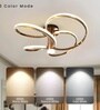 Fionna 90W | 80 Cm | Google & Alexa | Height Adjustable | 3 Light Mode | Modern LED Ceiling Chandelier for Living Room, Dining, Bedroom, Hall, Kitchen, Office,Luxury Decorative Lighting
