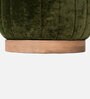 Fior Velvet pouffe In Green Colour