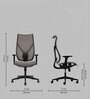 Fire Breathable Mesh Ergonomic Chair in Black Colour