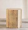 Fire Solid Wood Side Table In Natural Colour