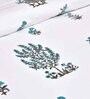 White Traditional 240 TC Cotton King Size Bedsheet With 2 Pillow Covers