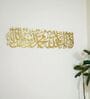 Golden First Kalima Metal Islamic Wall Art 60X15 Inch