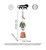 Fish And Bell Multicolour Wood & Metal Windchime