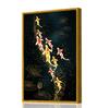 Fish Multicolour Synthetic Wood Wall Art
