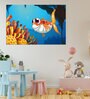 Fish Self Adhesive Wall Poster for Home Decor(Vinyl, 24 x 36 Inch)