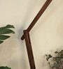 FIsher Wooden Floor Lamp with Jute Shade & Brown Base