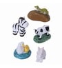 Five Animals Hanging Together Miniatures Garden Figurine