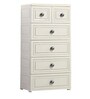 Houzie Five Layer Chest of Drawers (6 Drawers without Lock) in White