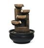 Five Steps Arc Brown Polyresin Water Foutain