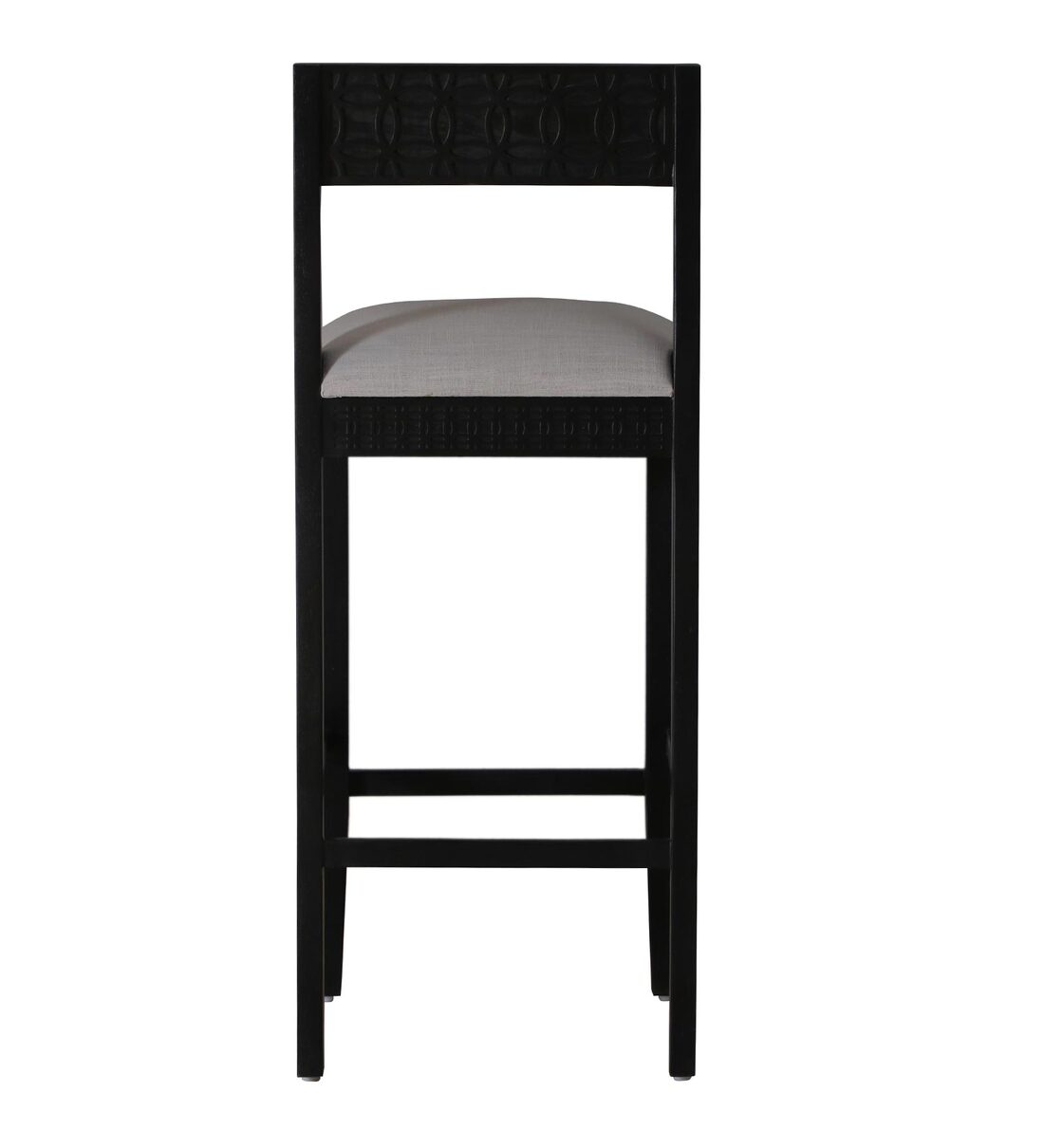 Buy Kawung Solid Wood Bar Table Set in Ebony Finish With 2 Chairs by
