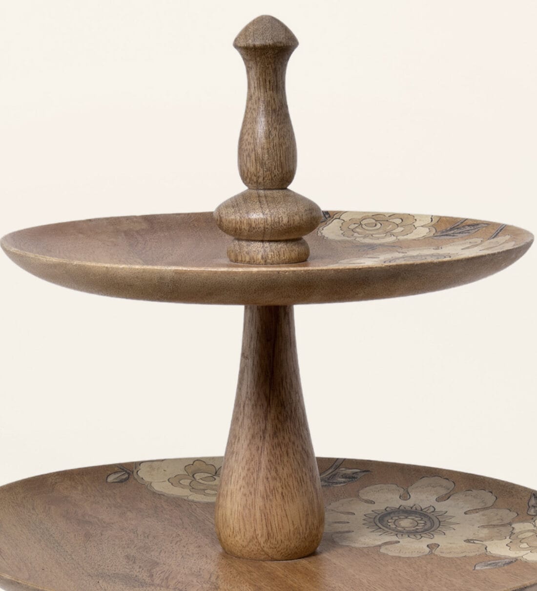 Buy Fluer D'or Mango Wood Cake Stand by Ellementry Online Cake Stands