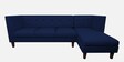 Flamingo Fabric 5 Seater LHS Sofa Sectional In Blue Colour
