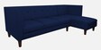 Flamingo Fabric 5 Seater LHS Sofa Sectional In Blue Colour