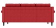 Flight Fabric 3 Seater Sofa in Red Colour