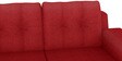Flight Fabric 3 Seater Sofa in Red Colour