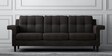 Flight Fabric 3 Seater Sofa in Dark Grey Colour