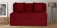 Flipper Fabric 2 Seater Sofa Cum Folding Bed In Rose Colour