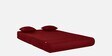 Flipper Fabric 2 Seater Sofa Cum Folding Bed In Rose Colour