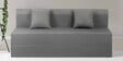 Flipper Fabric 3 Seater Sofa Cum Folding Bed In Warpnit Grey Colour