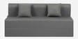 Flipper Fabric 3 Seater Sofa Cum Folding Bed In Warpnit Grey Colour
