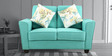 Florence 2 Seater Sofa In Teal Colour