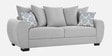 Florence Fabric 3 Seater Sofa in Light Grey Colour
