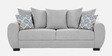 Florence Fabric 3 Seater Sofa in Light Grey Colour