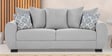 Florence Fabric 3 Seater Sofa in Light Grey Colour